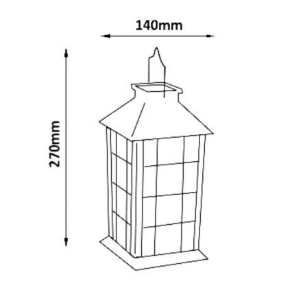 Luz Solar LED LED/1,2V 200 mAh IP44 branco