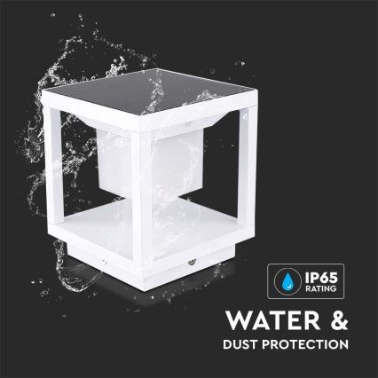 Luz Solar LED com sensor LED/2W/5,5V 3000K IP65 2600 mAh branco