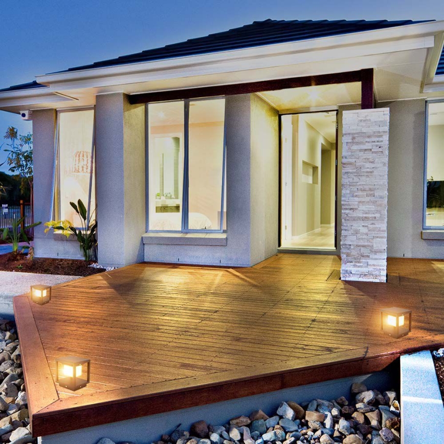 Luz Solar LED com sensor LED/2W/5,5V 3000K IP65 2600 mAh preto