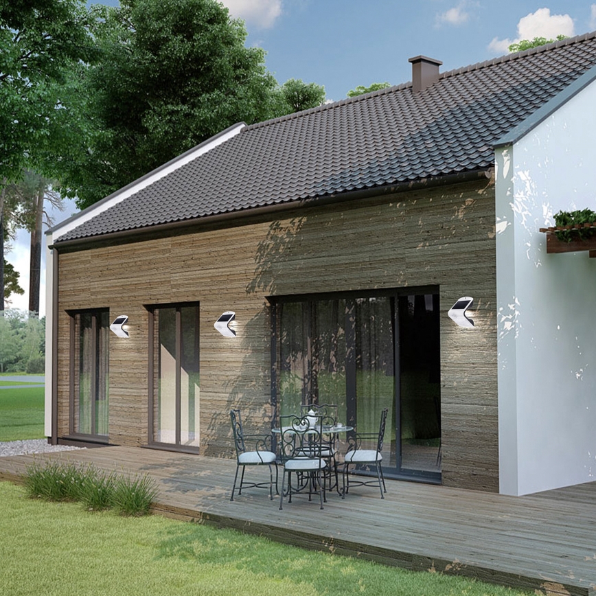 Luz Solar LED com sensor de movimento e crepúsculo LED/1,5W/1200 mAh 3,7V IP65