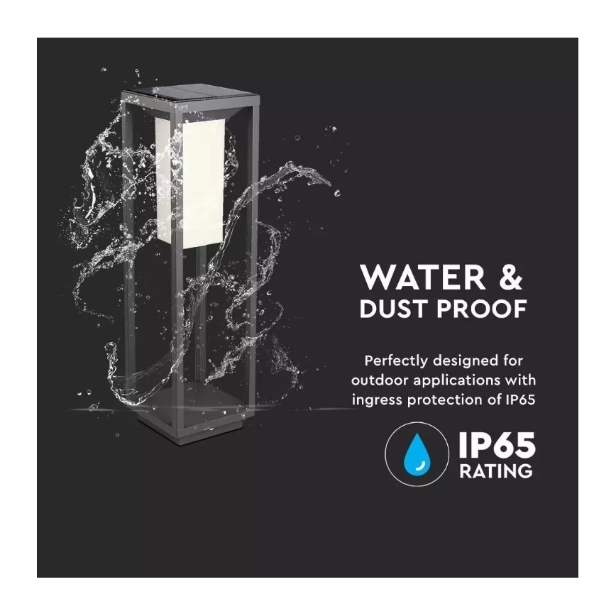 Luz Solar LED com sensor CHIP SAMSUNG LED/2W/3,7V IP65 2600 mAh