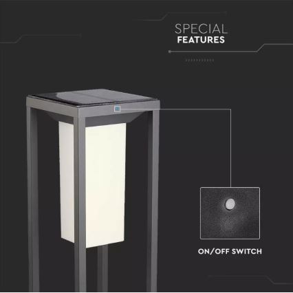 Luz Solar LED com sensor CHIP SAMSUNG LED/2W/3,7V IP65 2600 mAh