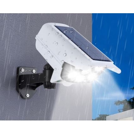 Câmera de segurança solar LED com sensor CÂMERA LED/1W/3,7V 1200 mAh IP44 + controlo remoto