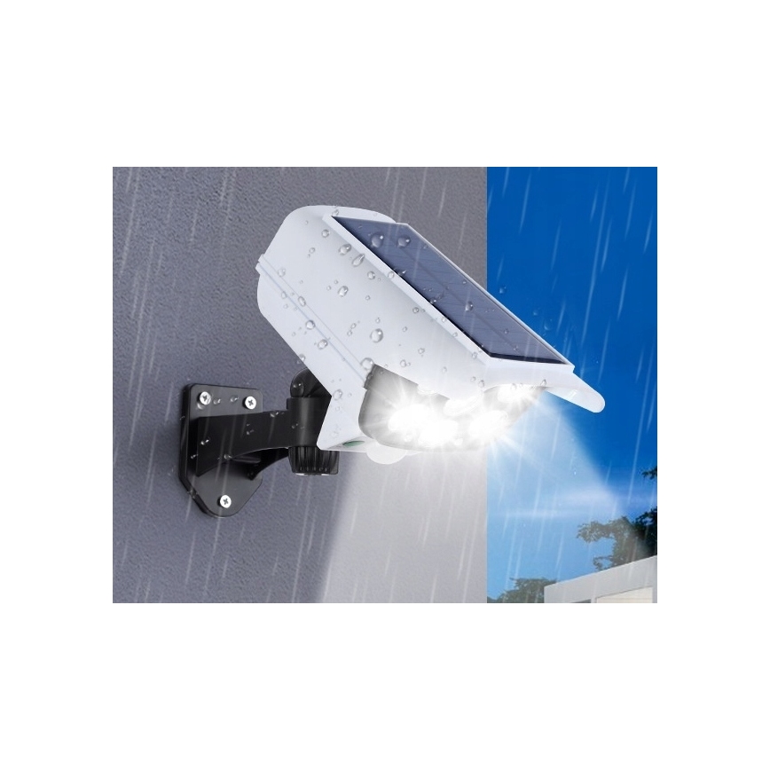 Câmera de segurança solar LED com sensor CÂMERA LED/1W/3,7V 1200 mAh IP44 + controlo remoto