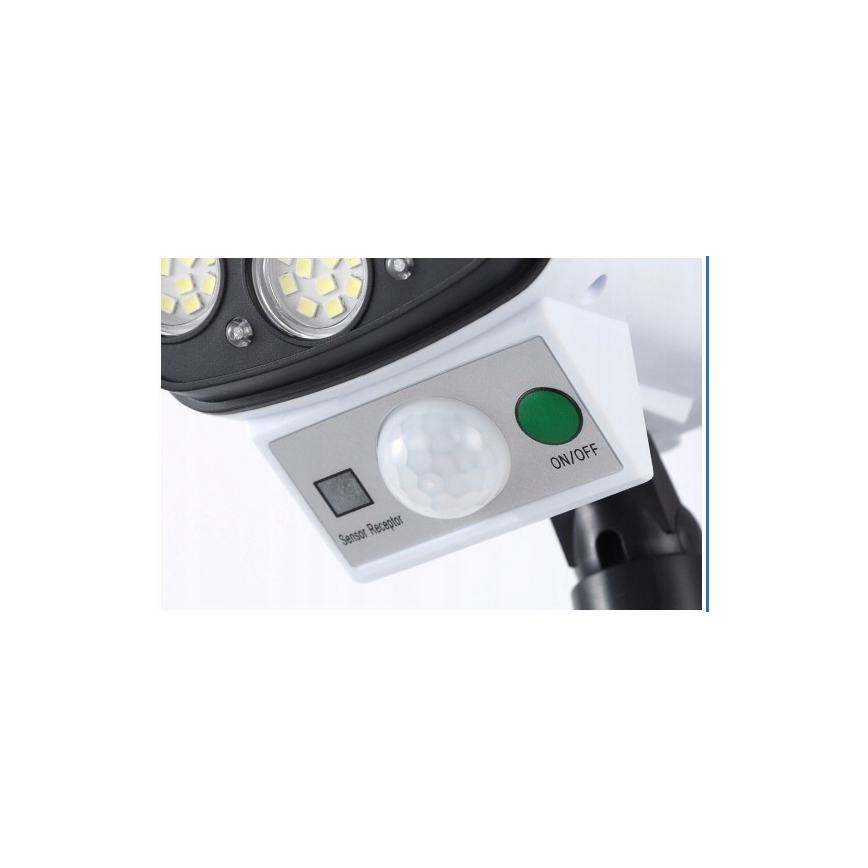 Câmera de segurança solar LED com sensor CÂMERA LED/1W/3,7V 1200 mAh IP44 + controlo remoto