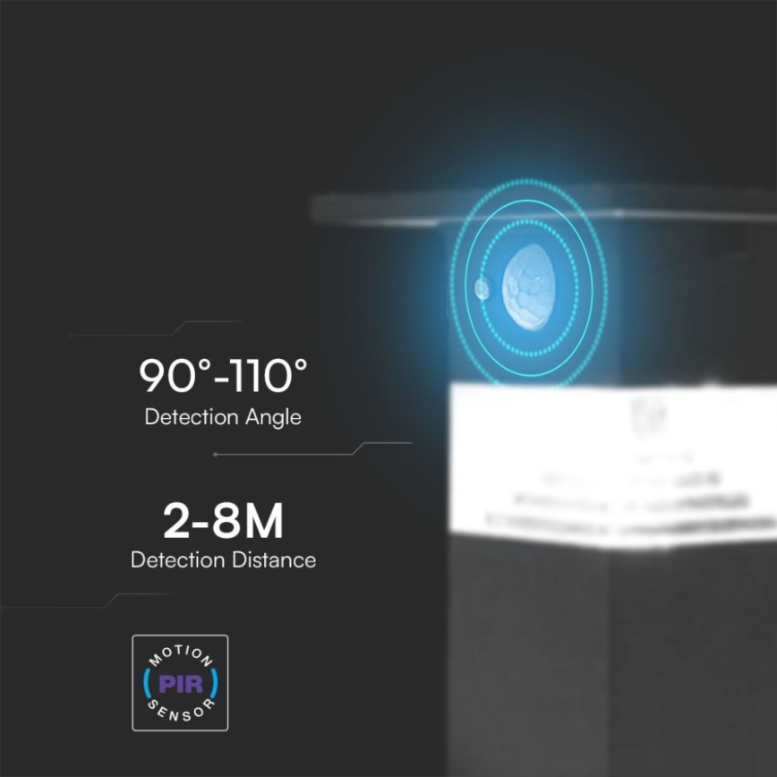 Luminária de parede solar LED com sensor LED/2,5W/3,7V IP54 3000K 2200 mAh