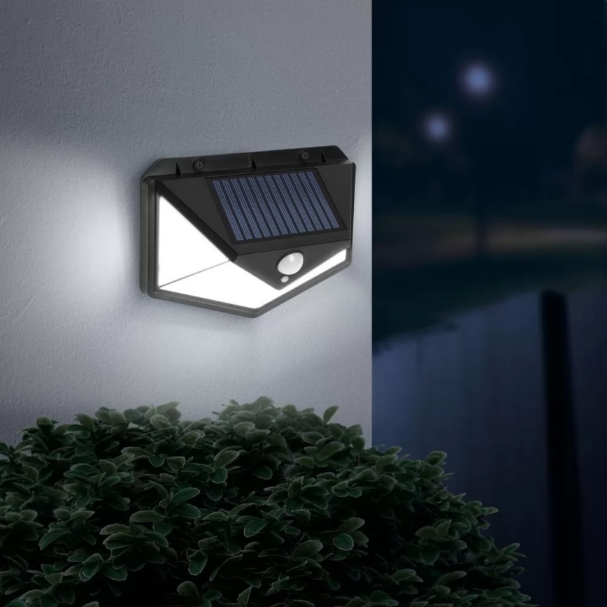 Luminária de parede solar LED com sensor LED/5W/5,5V IP65 1200 mAh