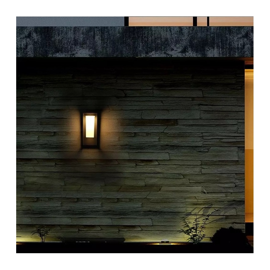 Luminária de parede solar LED com sensor CHIP SAMSUNG LED/2W/3,7V IP65 2600 mAh