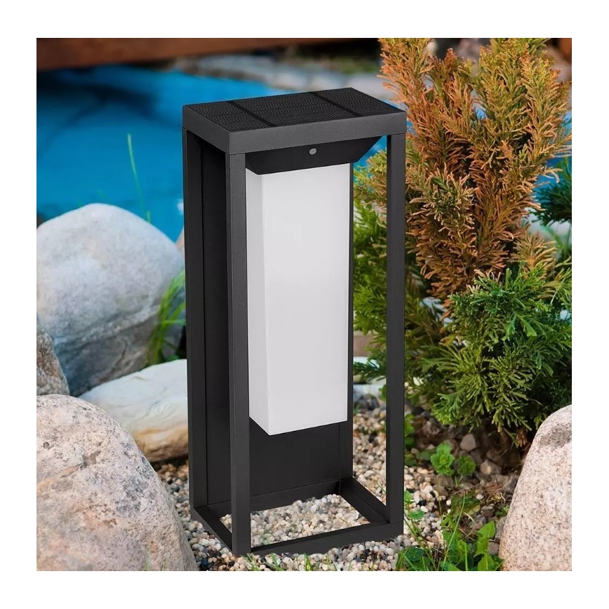 Luminária de parede solar LED com sensor CHIP SAMSUNG LED/2W/3,7V IP65 2600 mAh