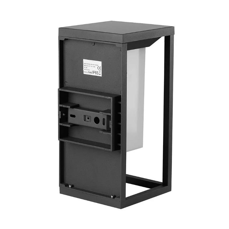 Luminária de parede solar LED com sensor CHIP SAMSUNG LED/2W/3,7V IP65 2600 mAh