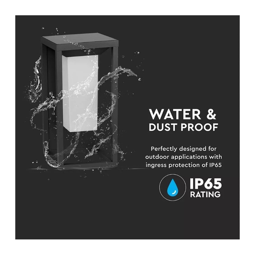 Luminária de parede solar LED com sensor CHIP SAMSUNG LED/2W/3,7V IP65 2600 mAh