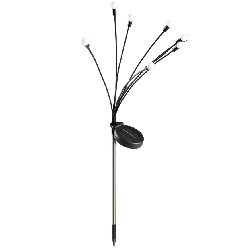 Luz Solar LED FIORINI 8xLED/1,2V 600 mAh IP44 preto