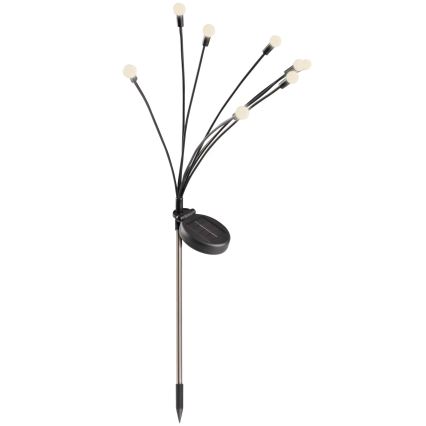 Luz Solar LED FIORINI 8xLED/1,2V 600 mAh IP44 preto