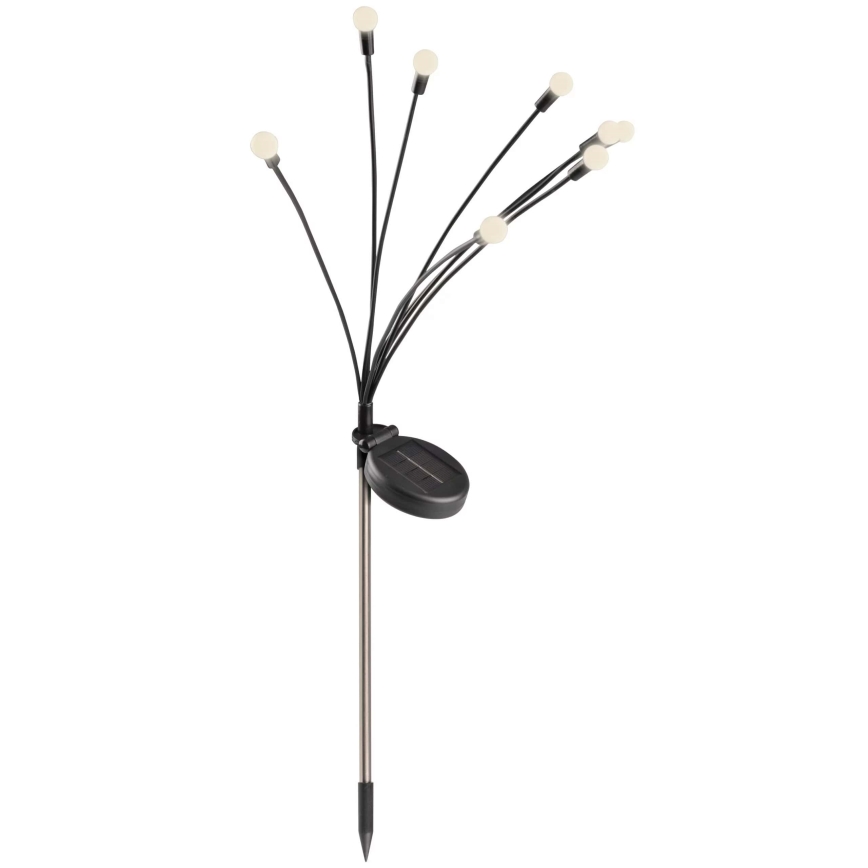 Luz Solar LED FIORINI 8xLED/1,2V 600 mAh IP44 preto