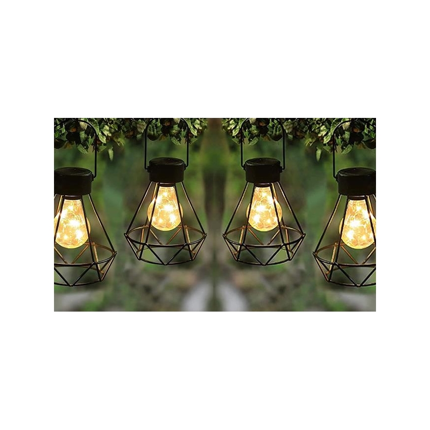 Luz pendente solar LED LED/0,1W/1,2V 600 mAh diâmetro 13 cm