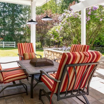 Luminária solar pendente LED dimmerizável com sensor crepuscular LED/6W/3,7V 800 mAh IP44 + controlo remoto