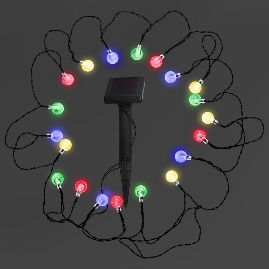 Luz Solar LED RGB 20xLED/1,2V 300 mAh IP44