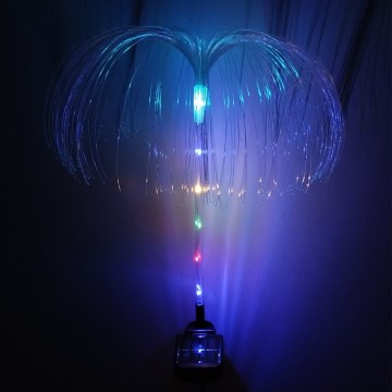 Luz solar LED RGB, LED/1,2 V, 300 mAh, IP44, preta