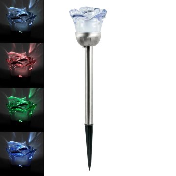 Luz Solar LED RGB ROSA LED/1,2V 100 mAh IP44