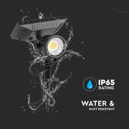 Luz Solar LED SPIKE LED/2W/5,5V IP65 6400K 1200 mAh