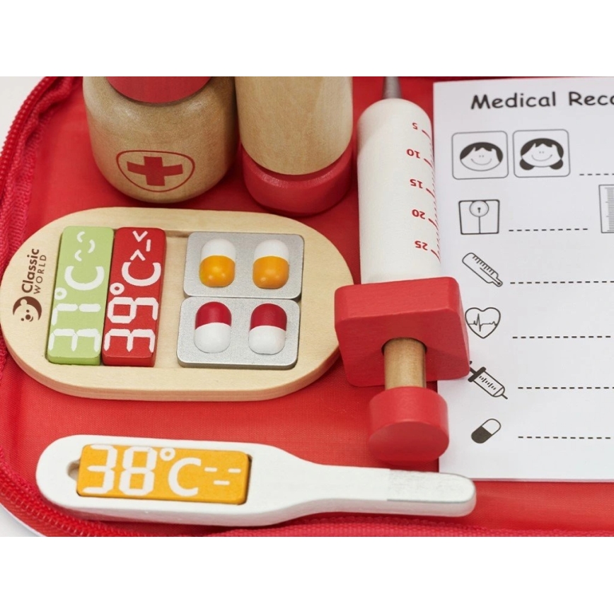 Maleta de médico com acessórios