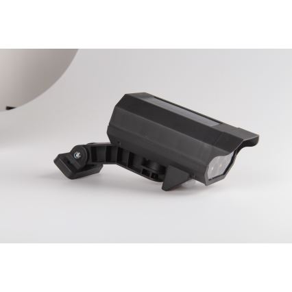 LED Câmara de segurança simulada com sensor e painel solar LED/5W/5,5V 800 mAh IP65 + comando remoto