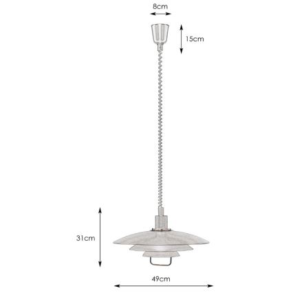 Markslöjd 102281 - Lustre suspenso KIRKENES 1xE27/60W/230V