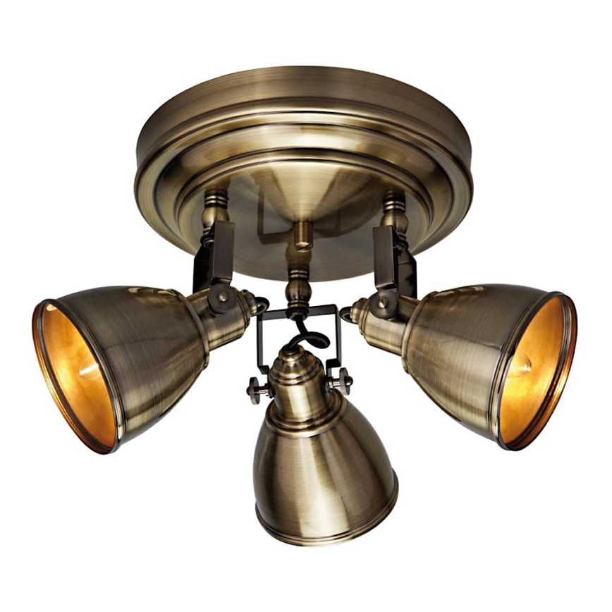 Markslöjd 104050 - Foco FJÄLLBACKA 3xE14/40W/230V bronze