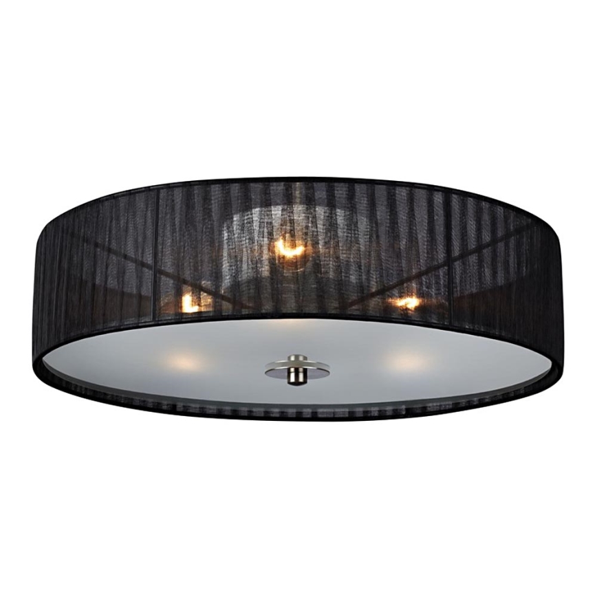Markslöjd 104884 - Luz de teto BYSKE 3xE14/40W/230V preto antigo