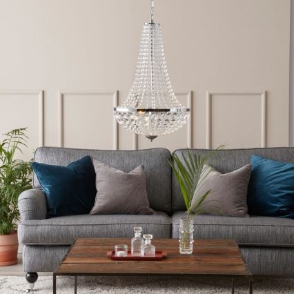 Markslöjd 104890 - Candelabro de cristal de corrente GRÄNSÖ 2xE14/40W/230V