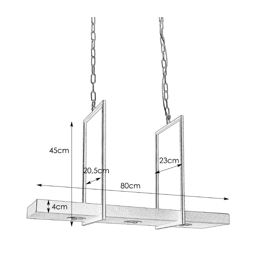 Markslöjd 105780 - Candelabro fosco LED na corrente TRAY 3xLED/3W/230V preto antigo