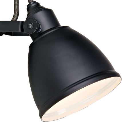 Markslöjd 105814 - Luz de parede FJÄLLBACKA 1xE14/40W/230V preto antigo