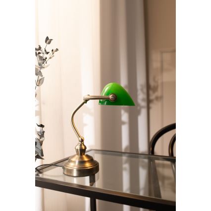 Markslöjd 105930 - Lâmpada de mesa BANKERS 1xE14/40W/230V