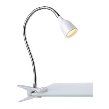Markslöjd 106091 - Candeeiro de mesa LED com clip TULIP LED/3W/230V branco