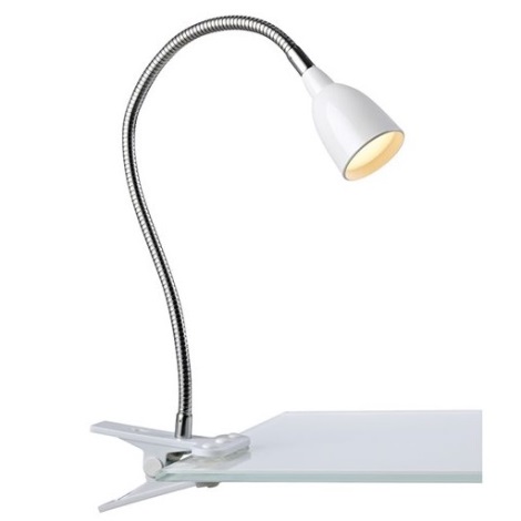 Markslöjd 106091 - Candeeiro de mesa LED com clip TULIP LED/3W/230V branco