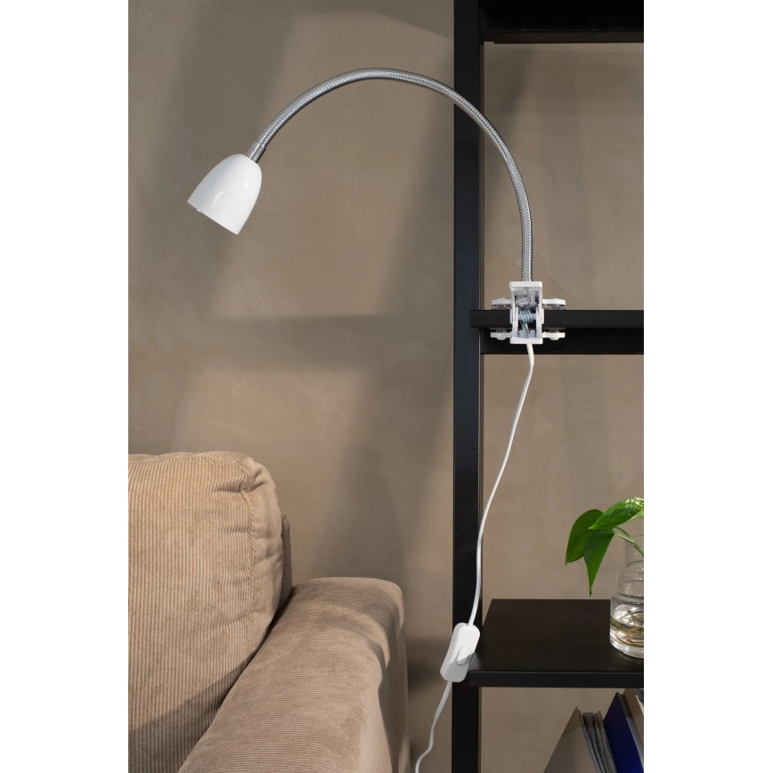 Markslöjd 106091 - Candeeiro de mesa LED com clip TULIP LED/3W/230V branco