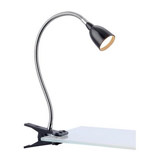 Markslöjd 106092 - Candeeiro de mesa LED com clip TULIP LED/3W/230V preto