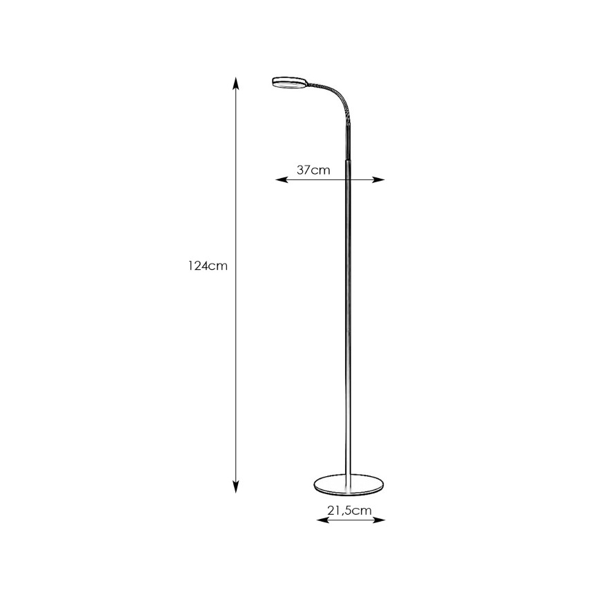 Markslöjd 106465 - Candeeiro de chão LED FLEX LED/5W/230V