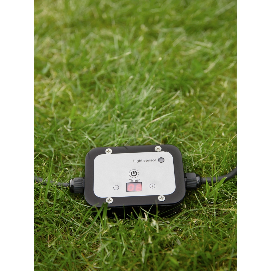 Markslöjd 106936 - Sensor crepuscular com temporizador GARDEN24 24V IP44