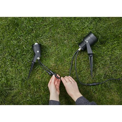 Markslöjd 106940 - Sensor exterior de movimento e crepuscular PIR GARDEN24 IP44 preto