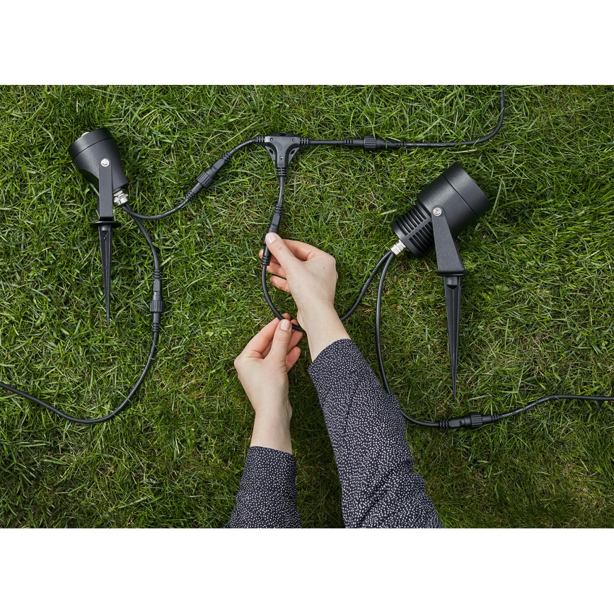 Markslöjd 106940 - Sensor exterior de movimento e crepuscular PIR GARDEN24 IP44 preto