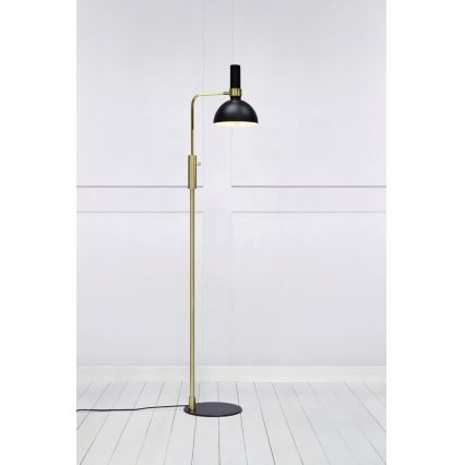 Markslöjd 106972 - Luz de chão com regulação LARRY 1xE27/60W/230V preto antigo/dourado
