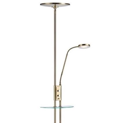 Markslöjd 107009 - Candeeiro de chão fosco LED FRIEND LED/18W/230V + LED/5W