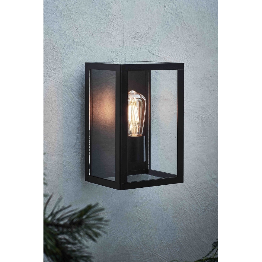 Markslöjd 107113 - Iluminação de parede exterior PELHAM 1xE27/60W/230V IP44 preto