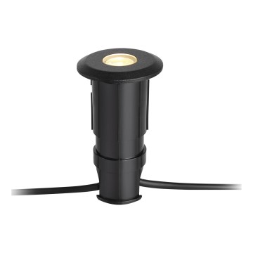 Markslöjd 107284 - Luminária LED de embutir para exterior GARDEN24 LED/0,8W/24V IP44 preta