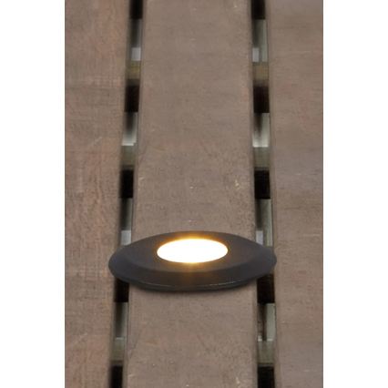 Markslöjd 107285 - Candeeiro de encastrar LED para exterior GARDEN24 LED/3W/24V IP44 preto