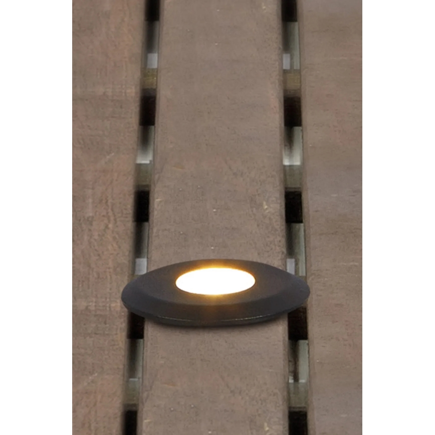 Markslöjd 107285 - Candeeiro de encastrar LED para exterior GARDEN24 LED/3W/24V IP44 preto