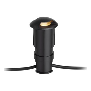 Markslöjd 107289 - Luminária LED encastrada para exterior GARDEN24 LED/0,8W/24V IP44 preta