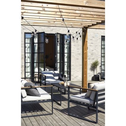 Markslöjd 107293 - Cordão decorativo LED para exterior GIRLANDA GARDEN 10xLED 5,5m IP44