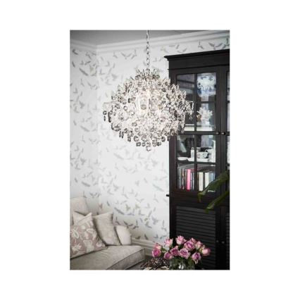 Markslöjd 107415 - Candelabro de cristal de corrente HIDDEN 6xE14/40W/230V